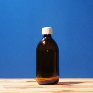 Bouteille ambrée 500mL avec bouchon de sécurité
