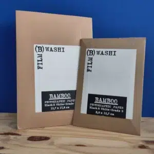 Papier Washi B : papier baryté argentique artisanal en fibre de bambou